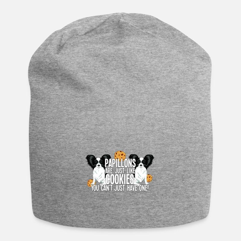 papilloncookie3 - Jersey-Beanie - Grau meliert