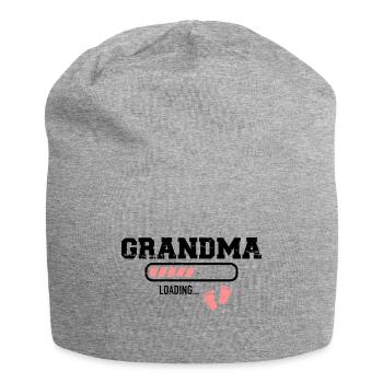 Oma - Jersey-Beanie - Grau meliert - Vorne