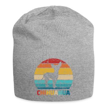 Chihuahua - Jersey-Beanie - Grau meliert - Vorne