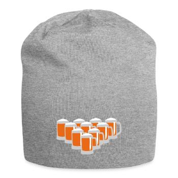 Bier Bowling Neun - Jersey-Beanie - Grau meliert - Vorne