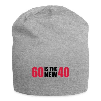 60th birthday - Jersey Beanie - heather grey - Front