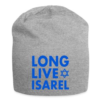 Long live israel - Bonnet en jersey - gris chiné - Devant