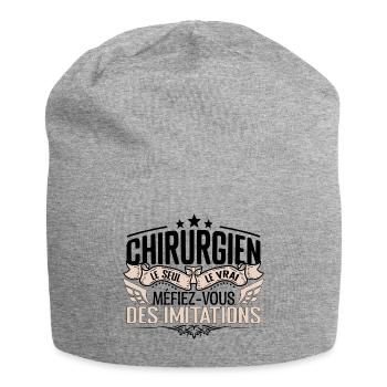 Chirurgien cadeau Chirurgien le vrai Chirurgien - Bonnet en jersey - gris chiné - Devant