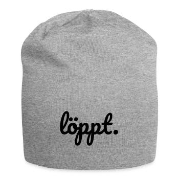 Löppt Norddeutschland plattdeutsch snacken Heimat - Jersey-Beanie - Grau meliert - Vorne