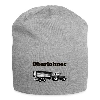Oberlohner Schlepper Trecker Anhänger Lohner - Jersey-Beanie - Grau meliert - Vorne