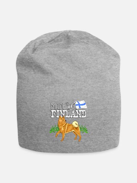 Finnisches Spitzohr Made2 - Jersey-Beanie - Grau meliert