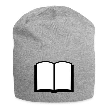 Buch - Jersey-Beanie - Grau meliert - Vorne