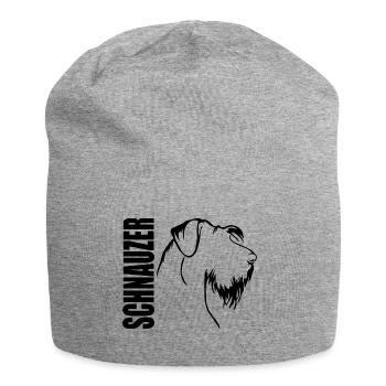 SCHNAUZER Profile Dogs Dog Wilsigns - Jersey Beanie - heather grey - Front