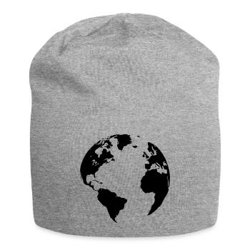 Mutter Erde - Jersey-Beanie - Grau meliert - Vorne