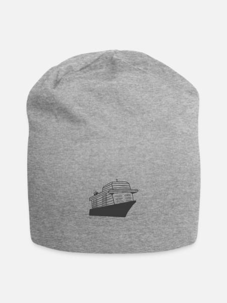 Schiff - Jersey-Beanie - Grau meliert