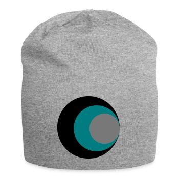 Kreise - Jersey-Beanie - Grau meliert - Vorne