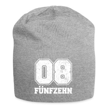Lustiges Fun Party Shirt 0815 Null Acht - Jersey-Beanie - Grau meliert - Vorne
