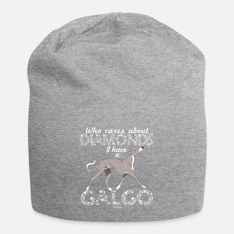 Galgo Diamonds 3 - Jersey-Beanie - Grau meliert
