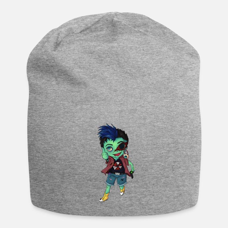 Chibime - Jersey-Beanie - Grau meliert