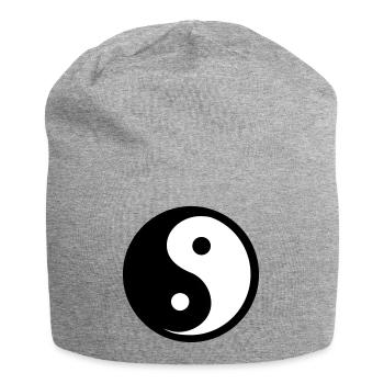 Ying Yang - Bonnet en jersey - gris chiné - Devant