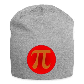 Pi Symbol - Jersey Beanie - heather grey - Front