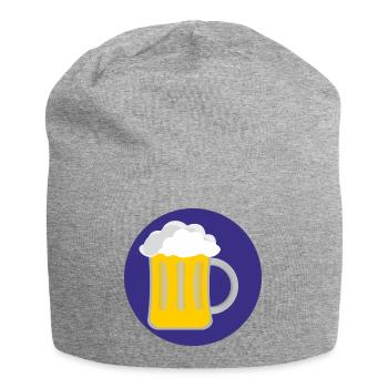 beer - Jersey-Beanie - Grau meliert - Vorne
