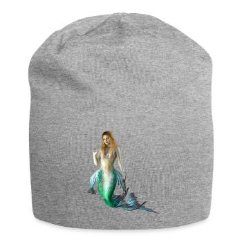 Sirène sexy femme nue comme un cadeau - Bonnet en jersey - gris chiné - Devant