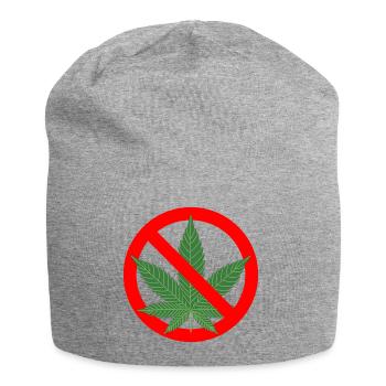 Nein zu Cannabis Verbot - Jersey-Beanie - Grau meliert - Vorne
