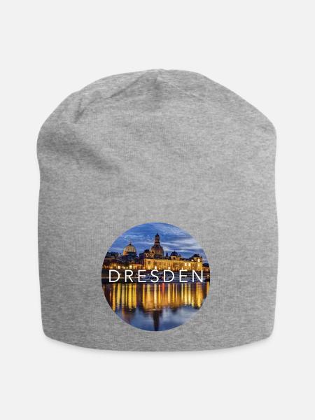 Dresden - Jersey-Beanie - Grau meliert