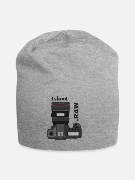 I shoot in - Jersey Beanie - heather grey