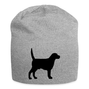 dog - Jersey Beanie - heather grey - Front