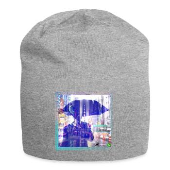 Les illusions d'optique - Bonnet en jersey - gris chiné - Devant