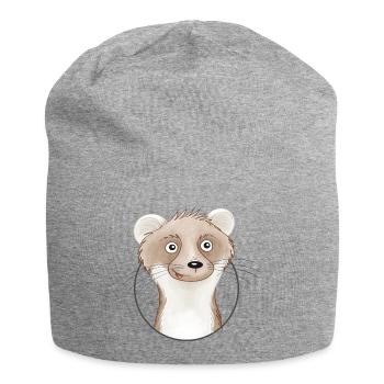 frecher Wiesel - Jersey-Beanie - Grau meliert - Vorne