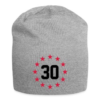 30 years - Jersey Beanie - heather grey - Front