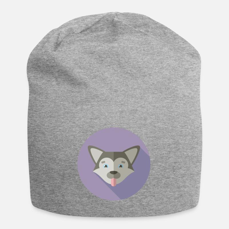 Vector husky - Jersey Beanie - heather grey