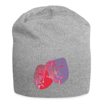 masques e 61 - Bonnet en jersey - gris chiné - Devant