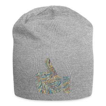 hand sign like e 201 - Jersey Beanie - heather grey - Front
