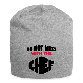 chef - Jersey-Beanie - Grau meliert - Vorne