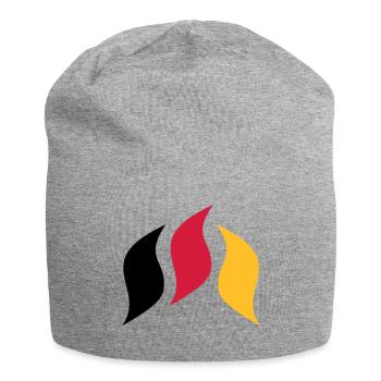 Country flames flag - Jersey Beanie - heather grey - Front