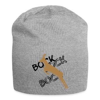 Bock³ - Jersey-Beanie - Grau meliert - Vorne