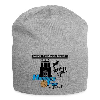 Hamburg , Tradition , Fußball , Fan Leben (25) - Jersey-Beanie - Grau meliert - Vorne