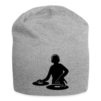 DJ - Bonnet en jersey - gris chiné - Devant