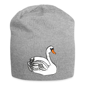 swan swan - Jersey Beanie - heather grey - Front