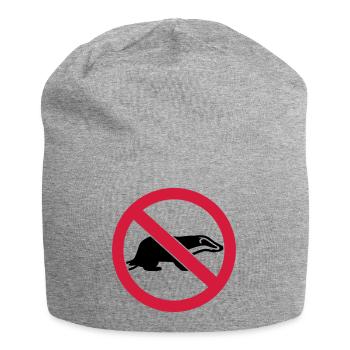Dachs - Jersey-Beanie - Grau meliert - Vorne