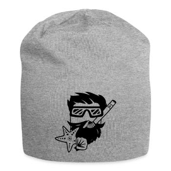 Snorkeler Cube - Jersey Beanie - heather grey - Front