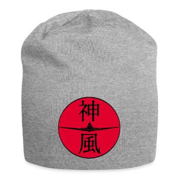 Japanische Manga Kamikaze Flugzeug - Jersey-Beanie - Grau meliert - Vorne