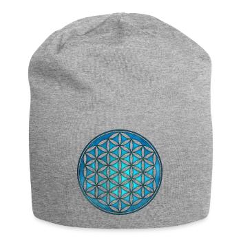 Flower of life, sacred geometry, yoga symbol - Jersey Beanie - heather grey - Front