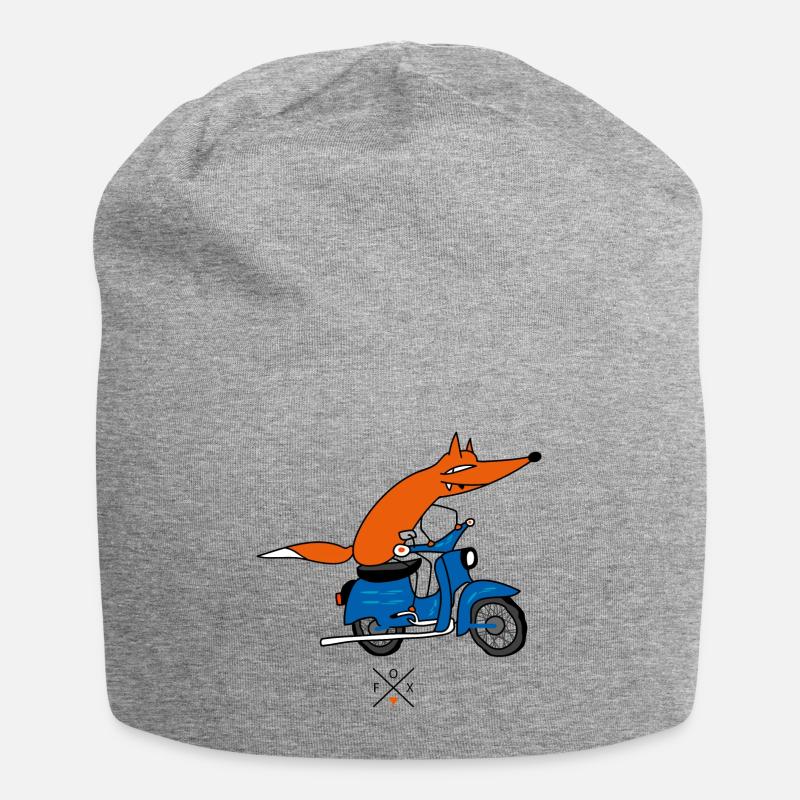 Schlauer Mopedfahrer - Jersey-Beanie - Grau meliert
