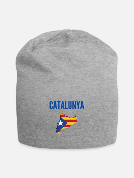 catalunya catalogne cadeau noel regal de nadal - Bonnet en jersey - gris chiné