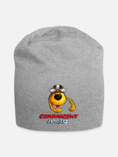 Geheimagent Morris - Jersey-Beanie - Grau meliert