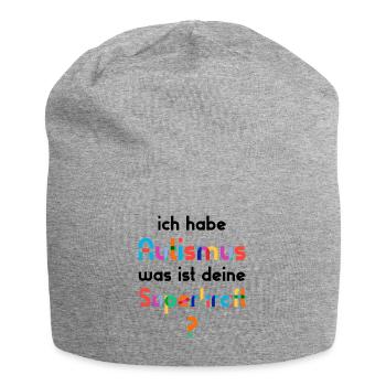 Autismus Autist - Jersey-Beanie - Grau meliert - Vorne