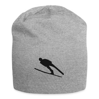 Saut à ski ski ski volant saut à ski sport d'hiver - Bonnet en jersey - gris chiné - Devant