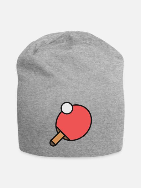 Tischtennis Tischtennisschläger Tischtennisfan - Jersey-Beanie - Grau meliert