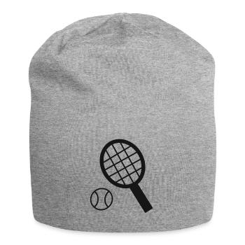 Tennis tennis lovers tennis tennis racket - Jersey Beanie - heather grey - Front