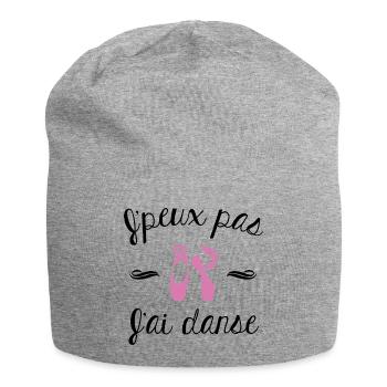 J'peux pas j'ai danse - Bonnet en jersey - gris chiné - Devant